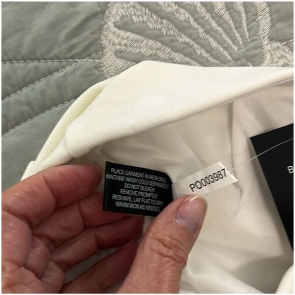 BOSTON PROPER | white trouser high waist shorts NWT 6 - Picture 4 of 5